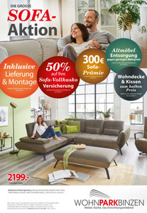 Wohnpark Binzen Prospekt - Sofa-Aktion
