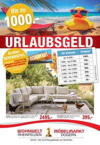 Wohnwelt Rheinfelden Prospekt - Urlaubsgeld