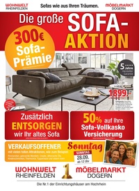 Wohnwelt Rheinfelden Prospekt - Sofa-Aktion