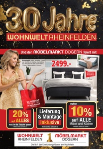 Wohnwelt Rheinfelden Prospekt - 30 Jahre Wohnwelt Rheinfelden