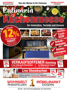 Wohnwelt Rheinfelden Prospekt - Küchenmesse