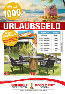 Wohnwelt Rheinfelden Prospekt - Urlaubsgeld