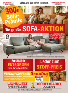 Wohnwelt Rheinfelden Prospekt - Sofa Aktion 