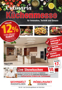 Wohnwelt Rheinfelden Prospekt - Culinaria