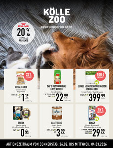 Kölle Zoo Prospekt - Angebote ab 26.02.