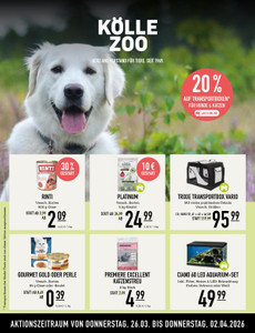 Kölle Zoo Prospekt - Angebote ab 26.03.