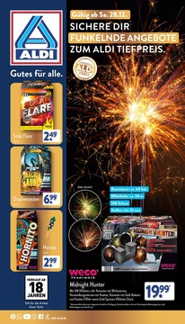 ALDI Nord Prospekt - ALDI Feuerwerk