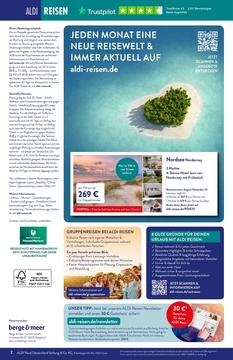 ALDI Nord Prospekt - ALDI Reisemagazin August 2025