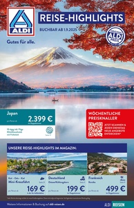 ALDI Nord Prospekt - ALDI Reisen September 2025