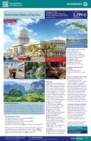 Vorschau des ALDI Nord Prospekts - Urlaub & Reisen, Seite 19