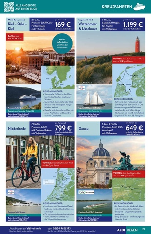 Vorschau des ALDI Nord Prospekts - Urlaub & Reisen, Seite 21