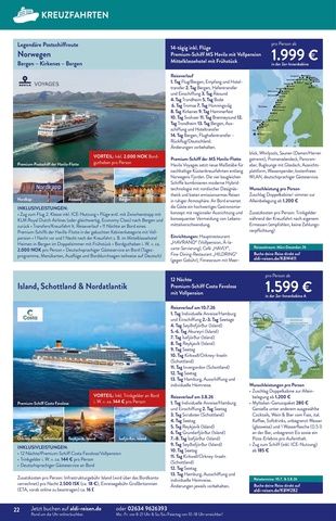 Vorschau des ALDI Nord Prospekts - Urlaub & Reisen, Seite 22