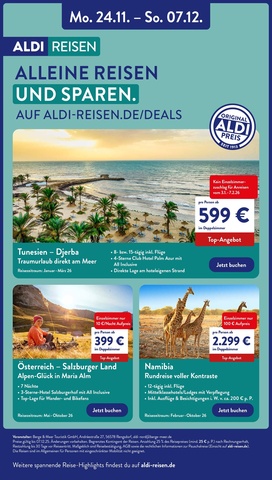Vorschau des ALDI Nord Prospekts - Urlaub & Reisen, Seite 48