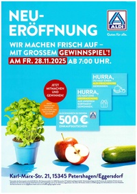 ALDI Nord Prospekt - NEÖ Petersh/Eggersd