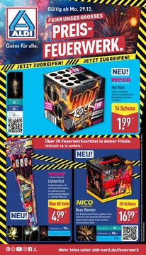ALDI Nord Prospekt - ALDI Feuerwerk 2025 - Seite 1