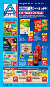 ALDI Nord Prospekt - Angebote ab 20.07.