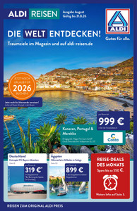 ALDI Nord Prospekt - ALDI Reisen August 2026 - Seite 1