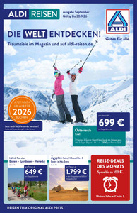 ALDI Nord Prospekt - ALDI-Reisen September 2026