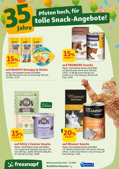 Fressnapf Prospekt - Angebote ab 28.08.