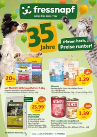 Fressnapf Prospekt - Pfoten hoch, Preise runter!