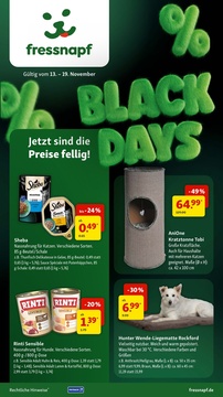 Fressnapf Prospekt - Black Days - Seite 1