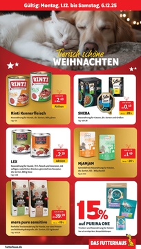 DAS FUTTERHAUS Prospekt - Tierisch schöne Weihnachten - Seite 1