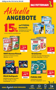 DAS FUTTERHAUS Prospekt - Angebote ab 15.06.