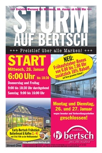 Modehaus Bertsch Prospekt - Sturm auf Bertsch