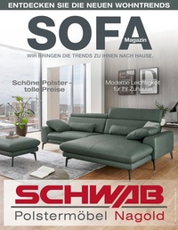 Schwab Polstermöbel Prospekt - Sofa-Magazin