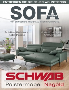 Schwab Polstermöbel Prospekt - Sofa-Magazin - Seite 1