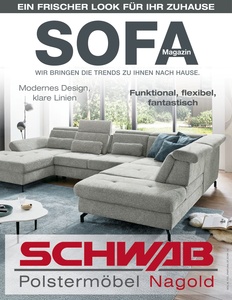 Schwab Polstermöbel Prospekt - SOFA Magazin