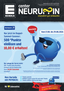 EDEKA Prospekt - Angebote ab 17.08. - Seite 1