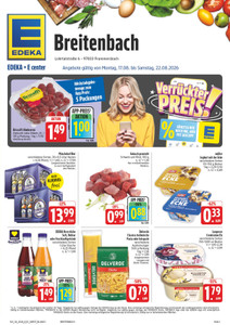 EDEKA Prospekt - Angebote ab 17.08. - Seite 1