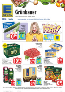 EDEKA Prospekt - Angebote ab 28.09. - Seite 1
