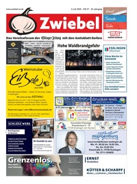 Anzeigenblatt Zwiebel Prospekt - Zwiebel KW 27