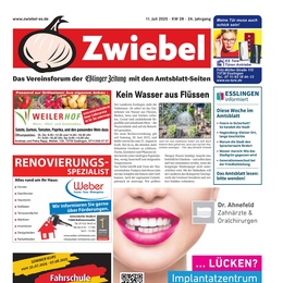 Anzeigenblatt Zwiebel Prospekt
