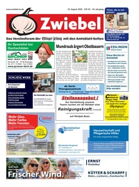 Anzeigenblatt Zwiebel Prospekt - Zwiebel KW 34