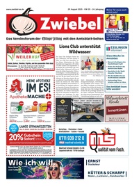 Anzeigenblatt Zwiebel Prospekt - Zwiebel KW 35