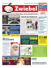 Anzeigenblatt Zwiebel Prospekt - Anzeigenblatt Zwiebel KW52