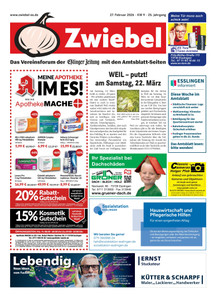 Anzeigenblatt Zwiebel Prospekt - Zwiebel KW9