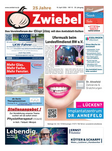 Anzeigenblatt Zwiebel Prospekt - Anzeigenblatt Zwiebel KW15