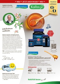 Reformhaus Kaliss Prospekt - Angebote ab 05.11.