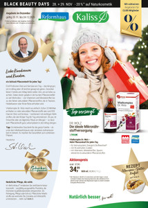 Reformhaus Kaliss Prospekt - 2025 KW 48 | Kaliss Dezember-Angebote