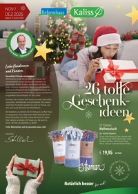 Reformhaus Kaliss Prospekt - 2025 KW 49 | Kaliss Weihnachtsspezial