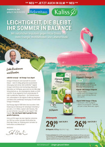 Reformhaus Kaliss Prospekt - Angebote ab 10.06.