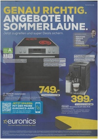 EURONICS Prospekt - Genau richtig. Angebote in Sommerlaune.