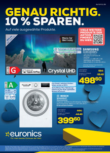EURONICS Prospekt - Genau richtig. 10% sparen.
