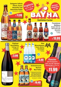 Getränke BAYHA Prospekt - Angebote ab 12.12.