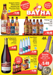 Getränke BAYHA Prospekt - Angebote ab 02.04. - Seite 1