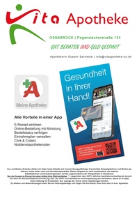 Vita Apotheke Prospekt - Vita Apotheke Gut beraten und Geld gespart